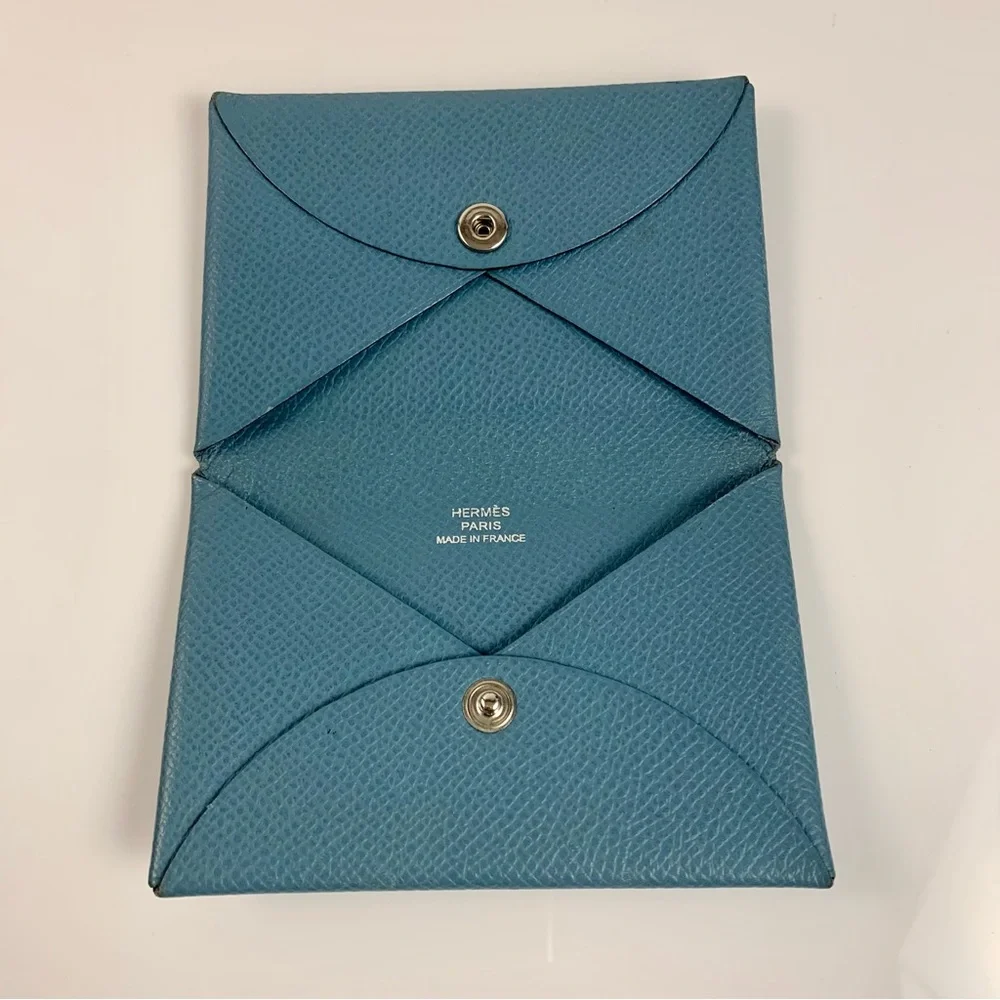 VINTAGE HERMÈS Calvi Card holder - Picture 1 of 16